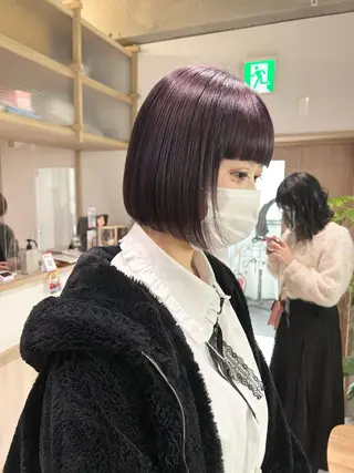 ミディアム カラー ヘアアレンジ トレンドレイヤー カット/mihoのヘアスタイル