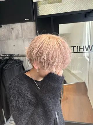カラー メンズ _WHITE / KENTOのヘアスタイル