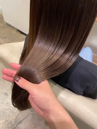 ロング カラー 【完全個室】髪質改善 暖色カラー/山崎唯奈のヘアスタイル