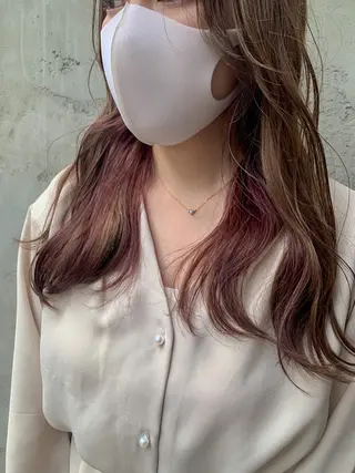セミロング カラー ヘアアレンジ yuka .のヘアスタイル