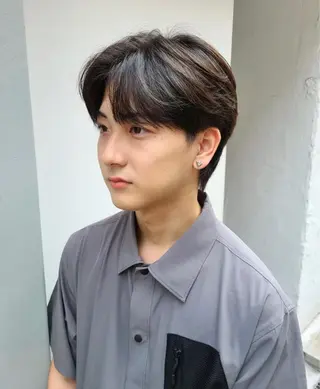 ショート メンズ 隈元 光のヘアスタイル