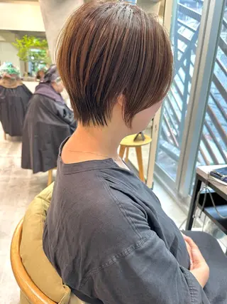 ショート カラー 似合わせショート×透 明感/やじまたかしのヘアスタイル
