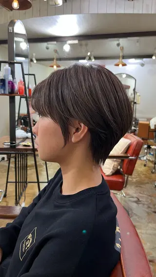 ショート hair lounge anrio MAR所属・銘苅 祥一のヘアスタイル
