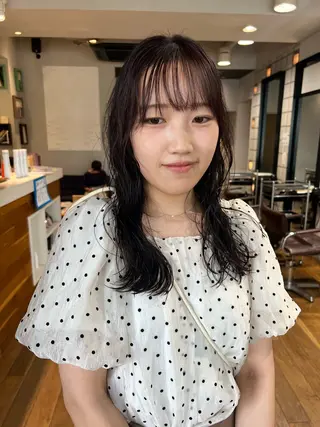 セミロング 松本  夏海のヘアスタイル