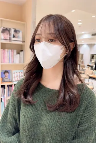 ロング 新宿/レイヤー 顔周りカット溝手優太のヘアスタイル