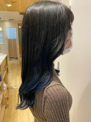 ミディアム カラー kawabe maikoのヘアスタイル