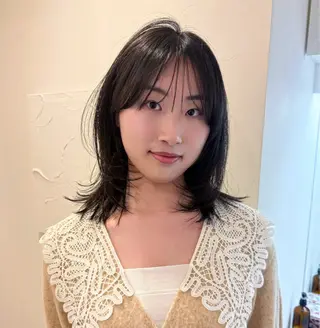 ミディアム MELLOW所属・mellow NANAのヘアスタイル