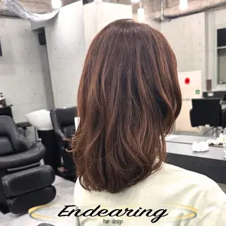 カラー Endearing 銀座/レイヤーカットのヘアスタイル