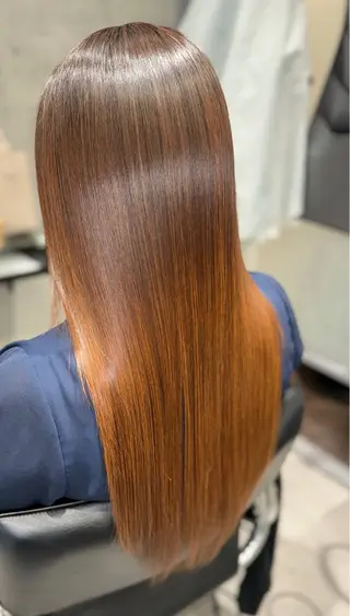 ロング ドライ カット✂️髪質改善のヘアスタイル