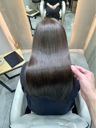 セミロング おしゃれ染めで白髪を 染める/山口玲緒奈のヘアスタイル