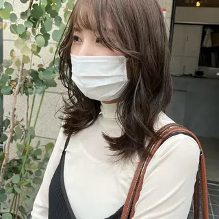 カラー 天王寺韓国ヘア 小山歓実のヘアスタイル