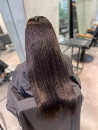 ロング カラー 髪質改善/堀江 ケアカラーtoshiのヘアスタイル