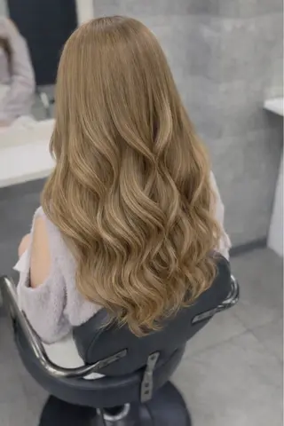 ロング カラー エクステ ダブルカラー新宿のヘアスタイル