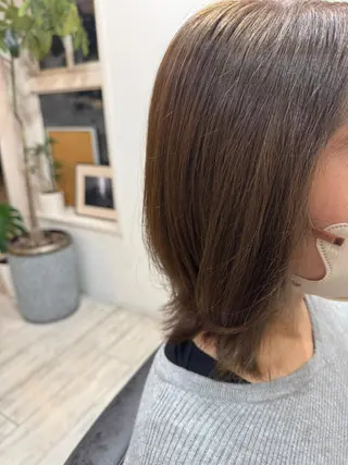 セミロング カラー Az ながいりかのヘアスタイル