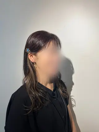 セミロング カラー ヘアアレンジ 【혁명】さら/사라: Korean🍀のヘアスタイル