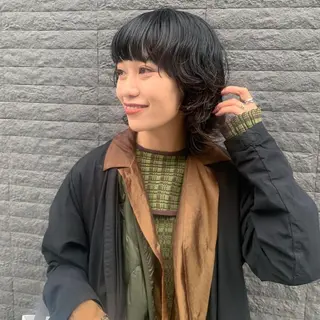 ミディアム パーマ KAWATOKO MISUZUのヘアスタイル