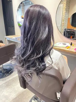 ロング カラー 髪質改善×艶髪 斉藤 勝のヘアスタイル