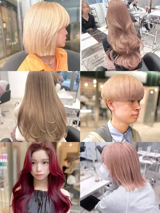 カラー ムラ修正ブリーチ 山田眞之介のヘアスタイル