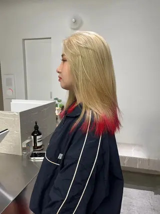 セミロング カラー coco/原宿 ボブカットのヘアスタイル