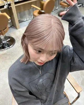 ミディアム カラー 顔まわりカット/艶髪 カラー✨けいとのヘアスタイル