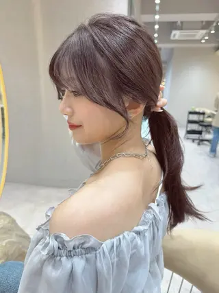 カラー ❤️ブリーチなし💚 ダブルカラー平野実花のヘアスタイル