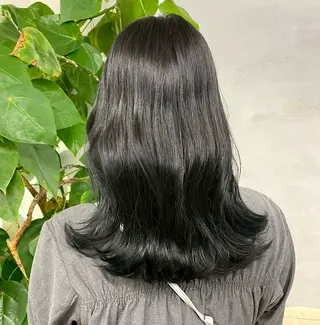 セミロング カラー ✨️赤み消しカラー/ ミルクティーベージュのヘアスタイル