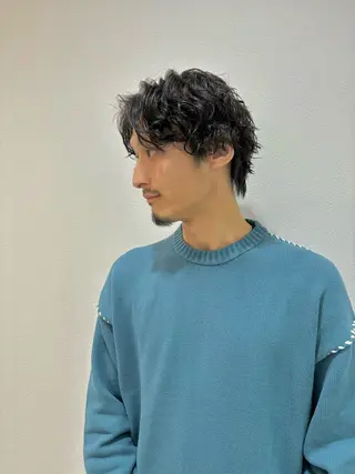 パーマ メンズ 【メンズショート 特化】村斎　伶次のヘアスタイル