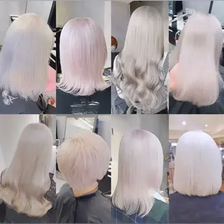 ミディアム ブリーチ&エクステ 🥀ケアカラー特化のヘアスタイル