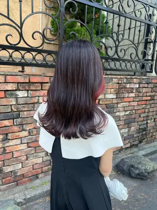 ロング カラー 似合わせヘア🫶🏻 つきいてるみのヘアスタイル