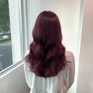 ロング カラー コテ巻き風パーマ 🦋にこ🦋のヘアスタイル