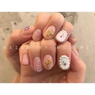 ショート カラー ネイル マツエク・マツパ illum hicariのネイルデザイン