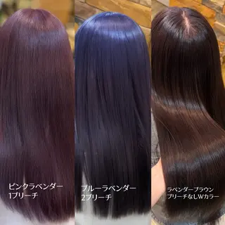 ロング カラー 👑髪質改善wカラー /ハイトーン/アユカのヘアスタイル