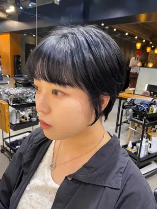 ショート カラー 透明感カラー🌿 グレージュ🐺陽介のヘアスタイル