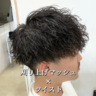 ミディアム メンズパーマ波巻き 🌳大森悠登🌳のヘアスタイル