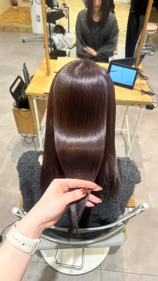 ロング 似合わせツヤカラー 【yate'】ユウナのヘアスタイル