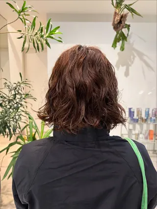 ミディアム パーマ ANY Nodokaのヘアスタイル