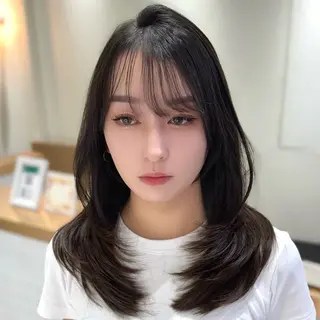 ミディアム 🫧レイヤーカット/ 韓国ヘア🫧辻優也のヘアスタイル