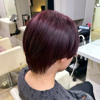 カラー メンズ ハイトーン×推し カラー💫Miyuのヘアスタイル