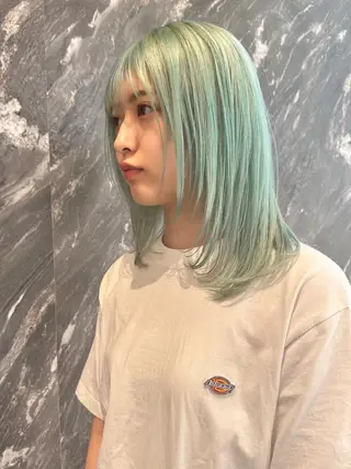 ミディアム カラー 🦋レイヤーカット ミドリカワ🦋のヘアスタイル