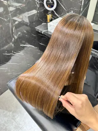 ロング JIN|乾かしただけ 美髪矯正本格髪質改善のヘアスタイル