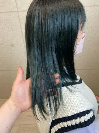ミディアム カラー 甲斐綾香 /髪質改善/縮毛矯正のヘアスタイル
