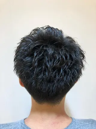 ショート パーマ メンズ メンズカット 三村洸斗のヘアスタイル