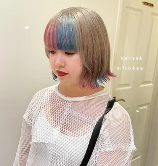 ミディアム カラー シールエクステ横浜 🐏☁️miminaのヘアスタイル
