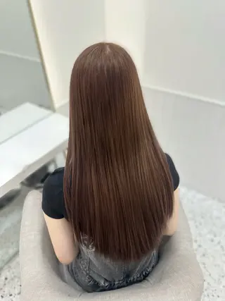 ロング カラー 🎀ちゃんりお🎀 /ブリーチなしカラーのヘアスタイル