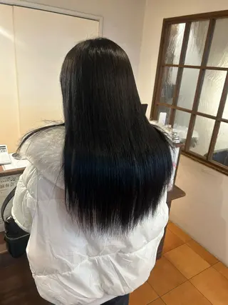 ロング カラー 徳永　髪質改善 縮毛矯正のヘアスタイル