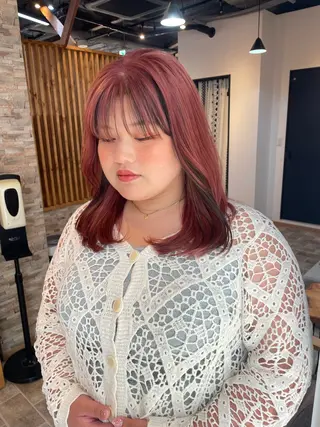 ロング カラー YUI/ ブリーチカラー🌷のヘアスタイル