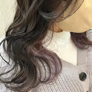 ミディアム カラー 🫧透け感⋆艶髪💎 山口アヤカのヘアスタイル