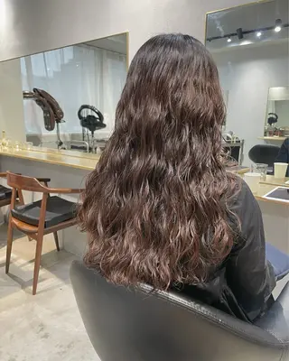 ロング パーマ 【表参道】Ruri デジタルパーマのヘアスタイル