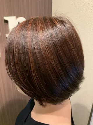 カラー ショート マツエク・マツパ 前之園 ひかるのヘアスタイル