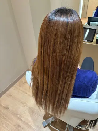 ロング 中島愛佳🐥⸒⸒ 縮毛矯正/艶髪カラーのヘアスタイル